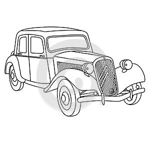  11 auto (1947). antico vecchio auto vettore illustrazioni 