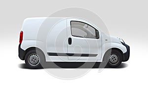 Citroen Nemo small van isolated on white background