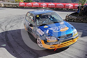 A Citroen Saxo VTS race car involved in the race