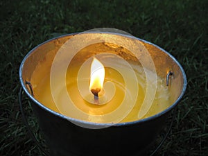 Citronella bucket candle photo