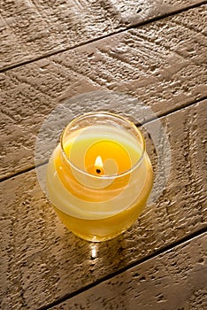 Citronella Candle on Table