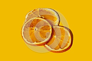 Citrus aroma spice dry orange slices christmas