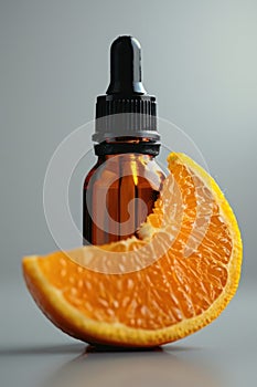 Citrus essential oil, vitamin C anti-aging serum, beauty care, or aromatherapy