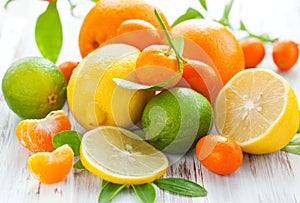 Citrus fresh fruits photo