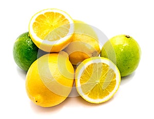 Citrus fruit isolated on white
