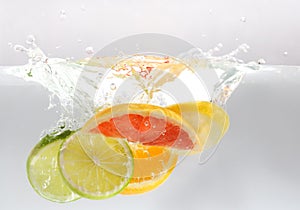 Citrus Fruit Splash