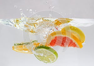 Citrus Fruit Splash