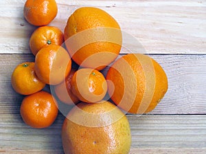 Citrus Fruits on a Wooden Cutting Board