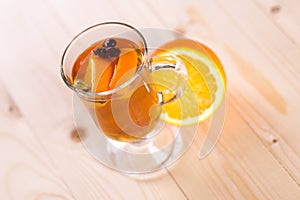 Citrus grog coctail