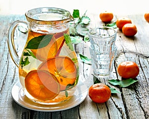 Citrus infused water photo
