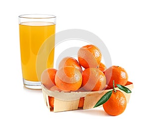 Citrus juice and tangerines