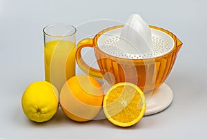 Citrus juicer on a white background