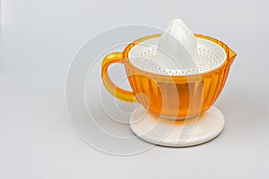 Citrus juicer on a white background