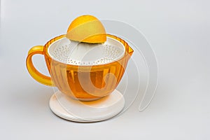 Citrus juicer on a white background