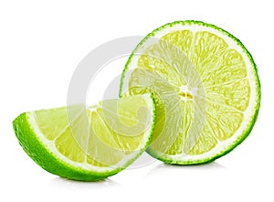 Citrus lime fruit half