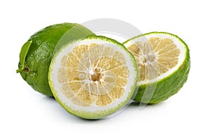 Citrus medica Linn on white background photo