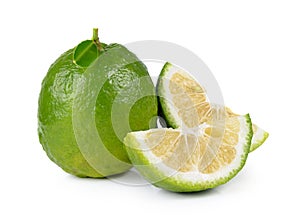 Citrus medica Linn on white background photo