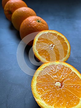 citrus, oranges, sliced oranges, fresh vitamins, natural vitamin c, juicy fruits, oranges arranged in a line