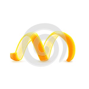 Citrus peel to decorate cocktails and desserts, candied fruit, vector illustration.