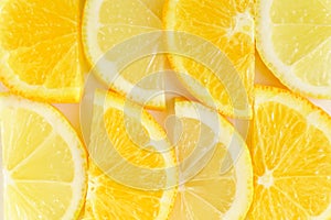 Citrus slice, oranges and lemons ibackground