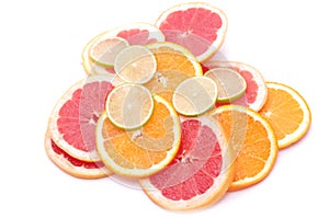 Citrus slices - orange, lime, grapefruit