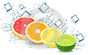 Citrus splash and cubes