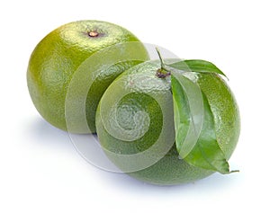 Citrus sweety fruit with leaves