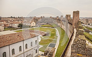 Cittadella, fortified walled town in Veneto - Italy photo