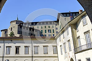 Cittadella square in Bergamo, Italy