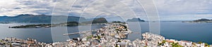 City of Alesund Norway Aerial footage