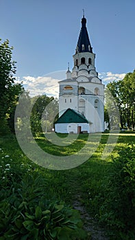 The city of Alexandrov in the Vladimir region of Russia, the Golden Ring of Russia. Kremlin. Central gate.