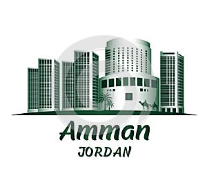 City of Amman Jordan Famous Buildings