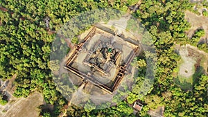 The city of Angkor in the arid and green countryside with its majestic Pre Rup
