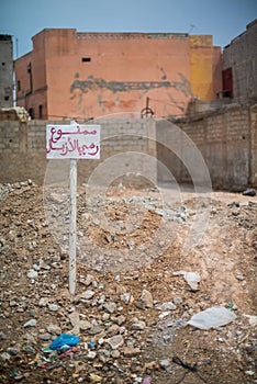 City area degradaded in Agadir, Morocco,Africa