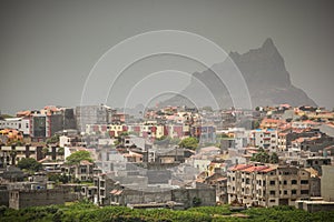 City of Assomada on Cabo Verde islands photo