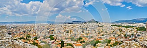 City of Athens. View from the Acropolis viewpoint. Attica, Greece.