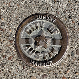 City of Austin, Texas survey marker photo