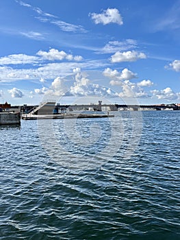 City bath in the harbour of Aalborg, Denmark