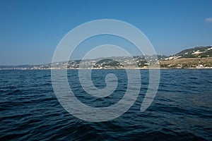 City of Batroun in Lebanon viewed from the sea