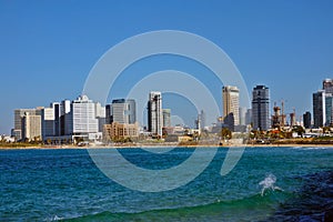 City beach view In Tel Aviv