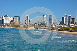 City beach view In Tel Aviv