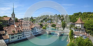 City of Bern and river Aare of Switzerland photo