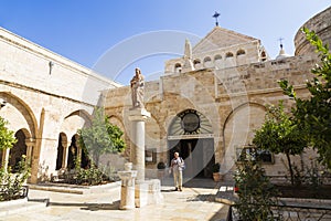 The city of Bethlehem. The church of the Nativity of Jesus Christ