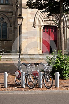 City bike vacation in church place