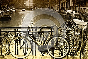 City of bikes - Amsterdam, Holland.