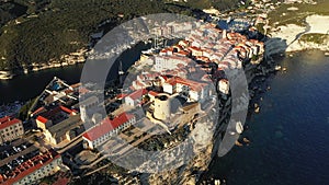 The city of Bonifacio above the cliffs