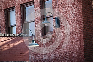 city bricks and lights