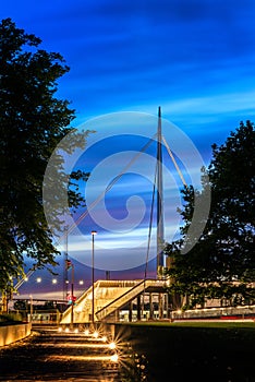 The City bridge in Odense, Denmark