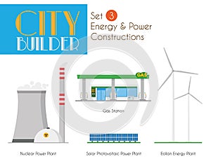 City Builder Set 3: Energy and Power Constructions