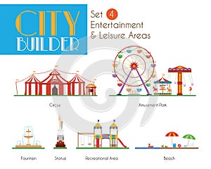 City Builder Set 4: Entertainment and Leisure Areas